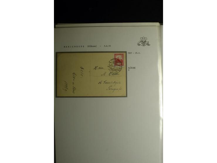 NORMSTEMPEL: AAHOF-ZVIDZIENA, umfangreiche Sammlung mit über 750 Briefen und Karten, alles sauber in 6 Alben