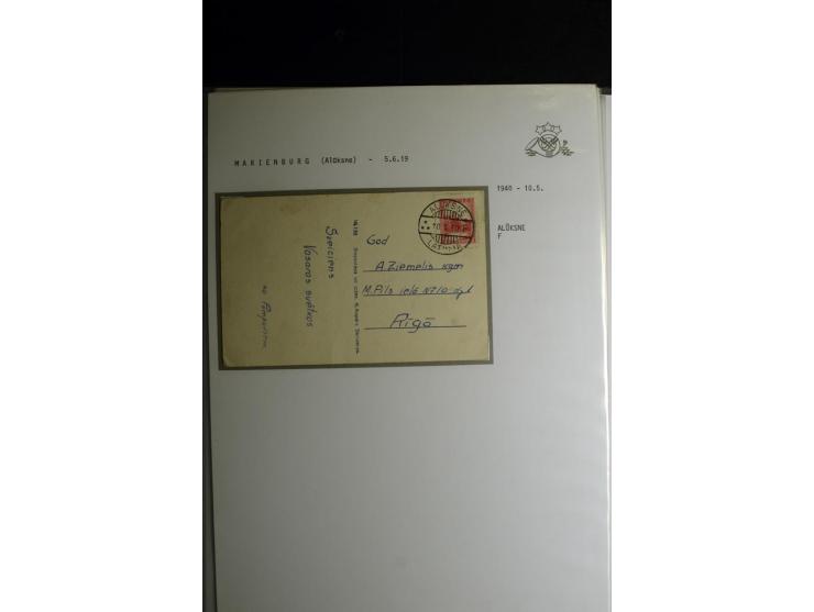 NORMSTEMPEL: AAHOF-ZVIDZIENA, umfangreiche Sammlung mit über 750 Briefen und Karten, alles sauber in 6 Alben