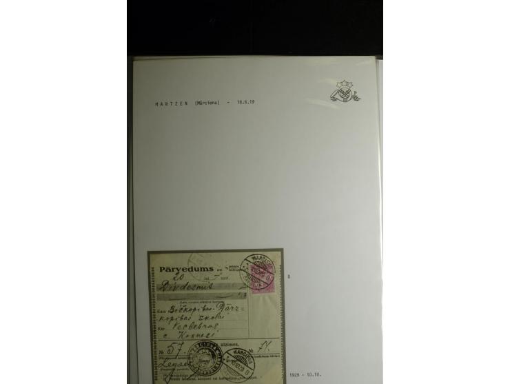 NORMSTEMPEL: AAHOF-ZVIDZIENA, umfangreiche Sammlung mit über 750 Briefen und Karten, alles sauber in 6 Alben