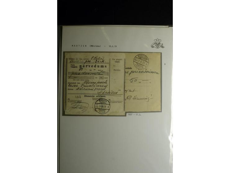 NORMSTEMPEL: AAHOF-ZVIDZIENA, umfangreiche Sammlung mit über 750 Briefen und Karten, alles sauber in 6 Alben