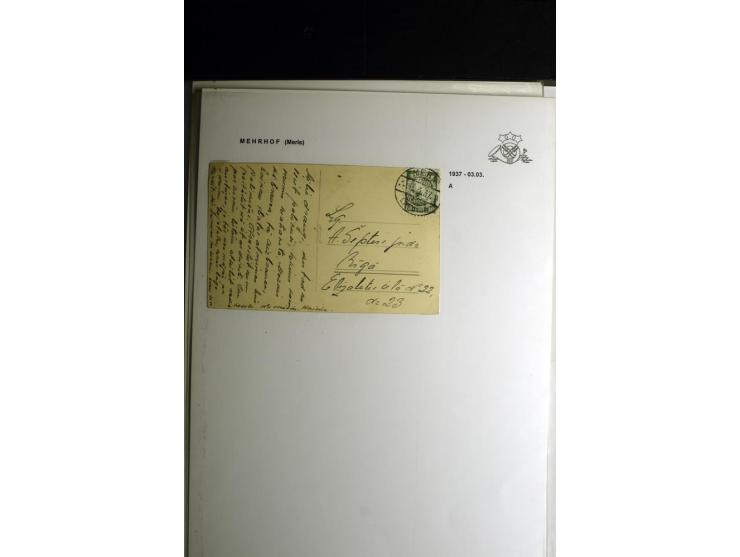 NORMSTEMPEL: AAHOF-ZVIDZIENA, umfangreiche Sammlung mit über 750 Briefen und Karten, alles sauber in 6 Alben