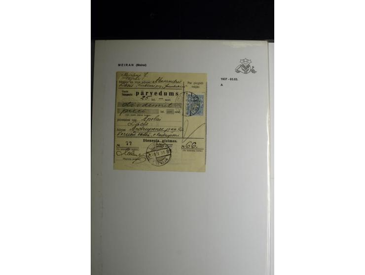 NORMSTEMPEL: AAHOF-ZVIDZIENA, umfangreiche Sammlung mit über 750 Briefen und Karten, alles sauber in 6 Alben