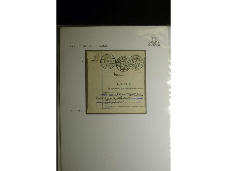 NORMSTEMPEL: AAHOF-ZVIDZIENA, umfangreiche Sammlung mit über 750 Briefen und Karten, alles sauber in 6 Alben