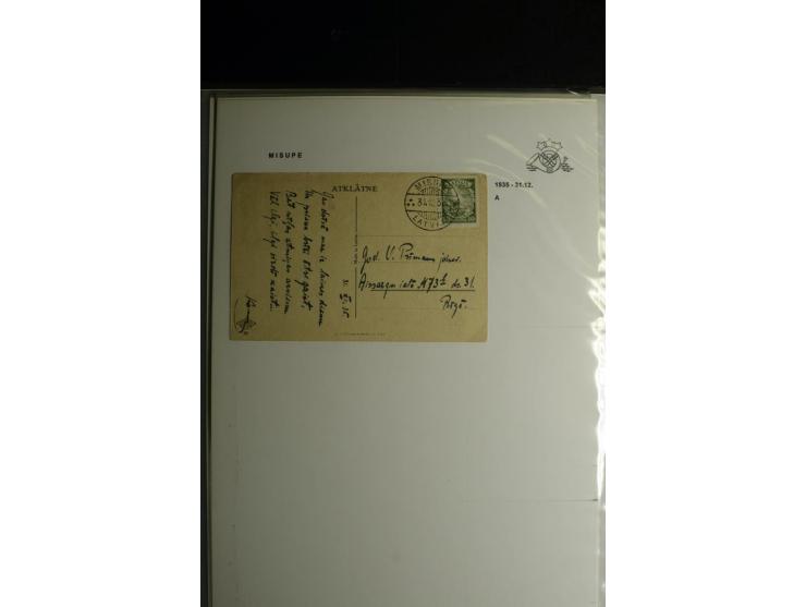 NORMSTEMPEL: AAHOF-ZVIDZIENA, umfangreiche Sammlung mit über 750 Briefen und Karten, alles sauber in 6 Alben