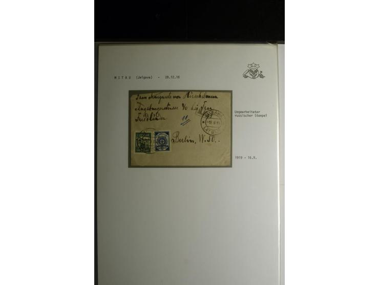 NORMSTEMPEL: AAHOF-ZVIDZIENA, umfangreiche Sammlung mit über 750 Briefen und Karten, alles sauber in 6 Alben