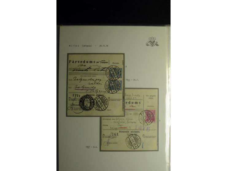 NORMSTEMPEL: AAHOF-ZVIDZIENA, umfangreiche Sammlung mit über 750 Briefen und Karten, alles sauber in 6 Alben