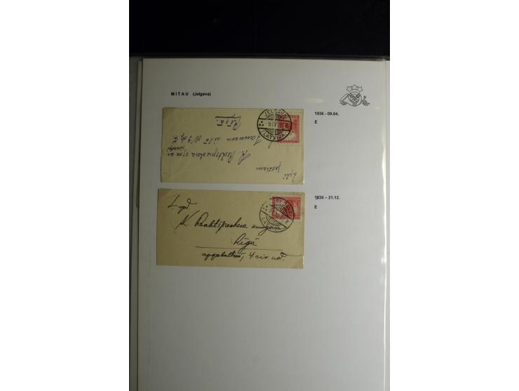 NORMSTEMPEL: AAHOF-ZVIDZIENA, umfangreiche Sammlung mit über 750 Briefen und Karten, alles sauber in 6 Alben