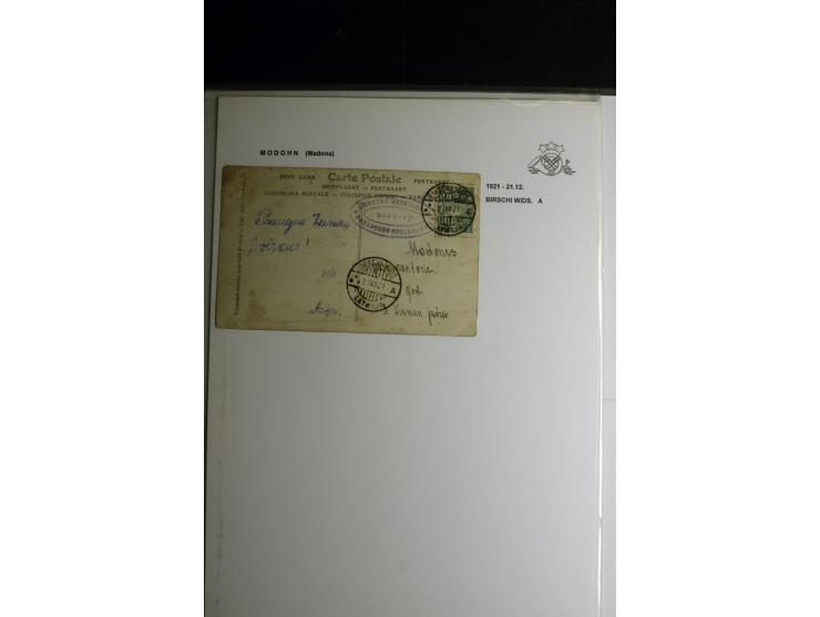 NORMSTEMPEL: AAHOF-ZVIDZIENA, umfangreiche Sammlung mit über 750 Briefen und Karten, alles sauber in 6 Alben