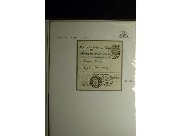 NORMSTEMPEL: AAHOF-ZVIDZIENA, umfangreiche Sammlung mit über 750 Briefen und Karten, alles sauber in 6 Alben