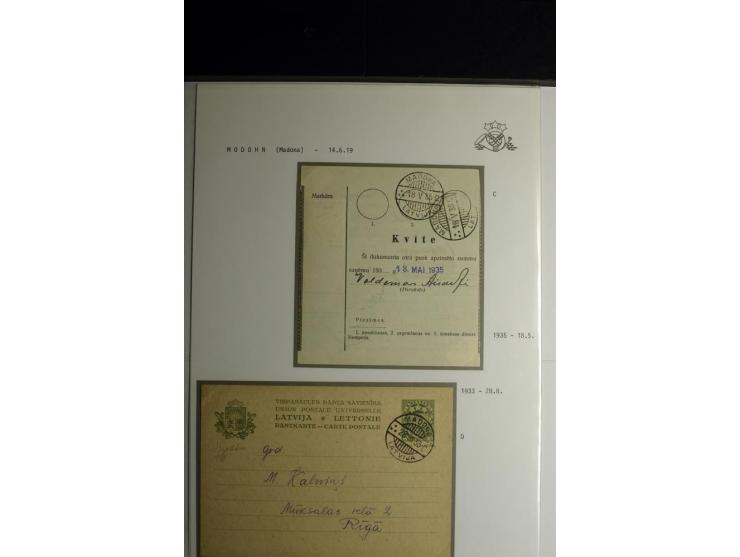 NORMSTEMPEL: AAHOF-ZVIDZIENA, umfangreiche Sammlung mit über 750 Briefen und Karten, alles sauber in 6 Alben