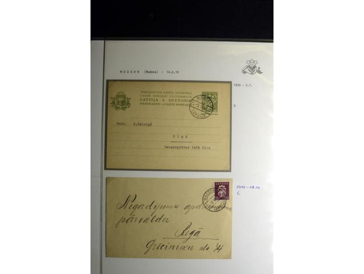NORMSTEMPEL: AAHOF-ZVIDZIENA, umfangreiche Sammlung mit über 750 Briefen und Karten, alles sauber in 6 Alben