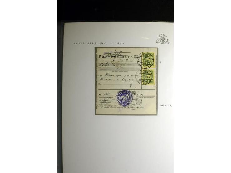 NORMSTEMPEL: AAHOF-ZVIDZIENA, umfangreiche Sammlung mit über 750 Briefen und Karten, alles sauber in 6 Alben