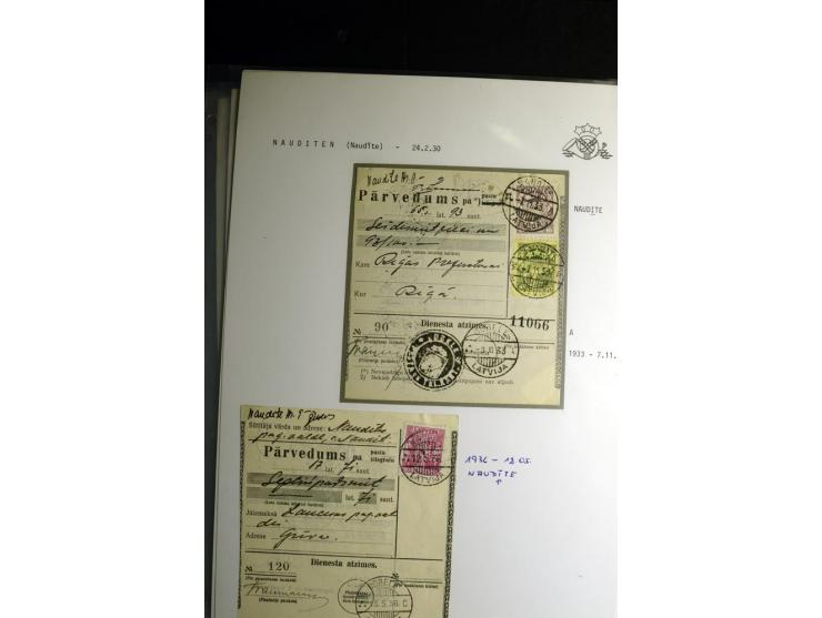 NORMSTEMPEL: AAHOF-ZVIDZIENA, umfangreiche Sammlung mit über 750 Briefen und Karten, alles sauber in 6 Alben
