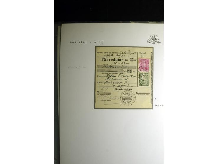 NORMSTEMPEL: AAHOF-ZVIDZIENA, umfangreiche Sammlung mit über 750 Briefen und Karten, alles sauber in 6 Alben
