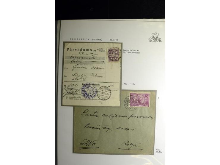 NORMSTEMPEL: AAHOF-ZVIDZIENA, umfangreiche Sammlung mit über 750 Briefen und Karten, alles sauber in 6 Alben