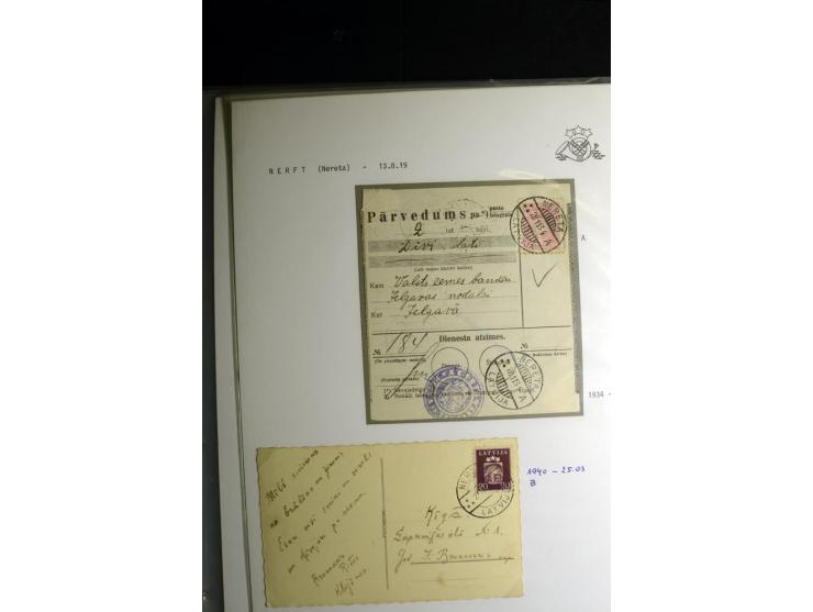 NORMSTEMPEL: AAHOF-ZVIDZIENA, umfangreiche Sammlung mit über 750 Briefen und Karten, alles sauber in 6 Alben