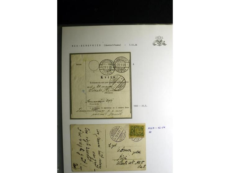 NORMSTEMPEL: AAHOF-ZVIDZIENA, umfangreiche Sammlung mit über 750 Briefen und Karten, alles sauber in 6 Alben