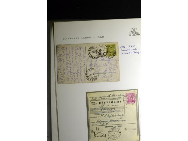 NORMSTEMPEL: AAHOF-ZVIDZIENA, umfangreiche Sammlung mit über 750 Briefen und Karten, alles sauber in 6 Alben