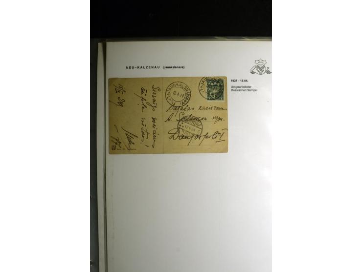 NORMSTEMPEL: AAHOF-ZVIDZIENA, umfangreiche Sammlung mit über 750 Briefen und Karten, alles sauber in 6 Alben