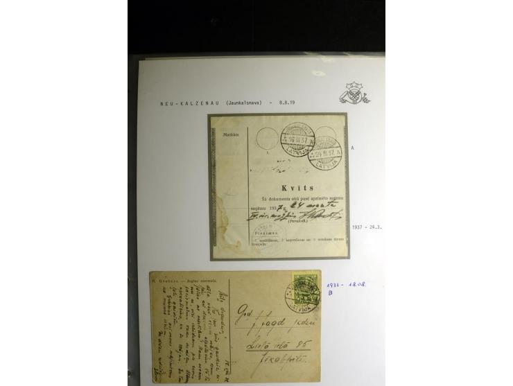NORMSTEMPEL: AAHOF-ZVIDZIENA, umfangreiche Sammlung mit über 750 Briefen und Karten, alles sauber in 6 Alben