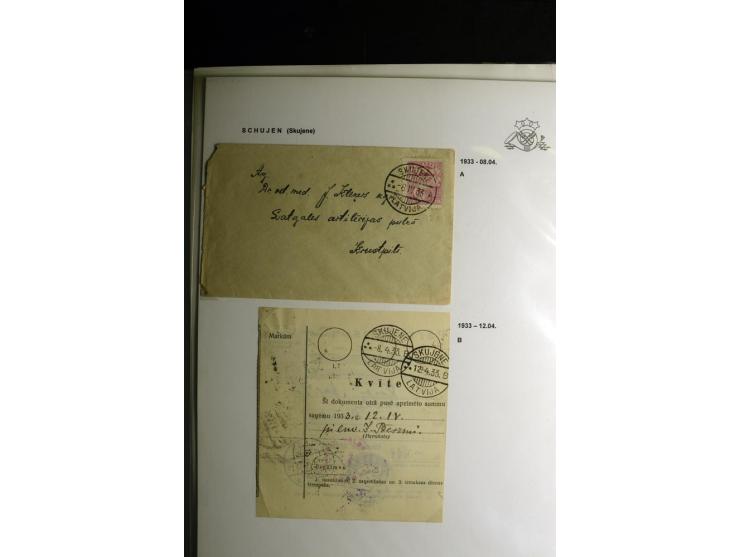 NORMSTEMPEL: AAHOF-ZVIDZIENA, umfangreiche Sammlung mit über 750 Briefen und Karten, alles sauber in 6 Alben