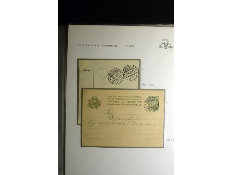 NORMSTEMPEL: AAHOF-ZVIDZIENA, umfangreiche Sammlung mit über 750 Briefen und Karten, alles sauber in 6 Alben