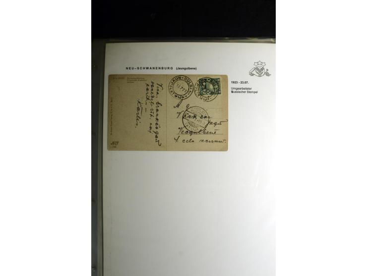 NORMSTEMPEL: AAHOF-ZVIDZIENA, umfangreiche Sammlung mit über 750 Briefen und Karten, alles sauber in 6 Alben