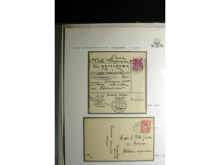 NORMSTEMPEL: AAHOF-ZVIDZIENA, umfangreiche Sammlung mit über 750 Briefen und Karten, alles sauber in 6 Alben