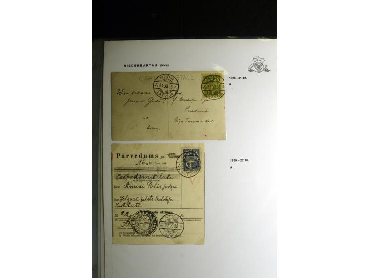 NORMSTEMPEL: AAHOF-ZVIDZIENA, umfangreiche Sammlung mit über 750 Briefen und Karten, alles sauber in 6 Alben