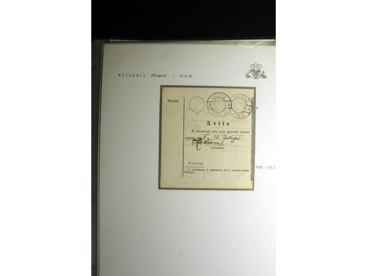 NORMSTEMPEL: AAHOF-ZVIDZIENA, umfangreiche Sammlung mit über 750 Briefen und Karten, alles sauber in 6 Alben