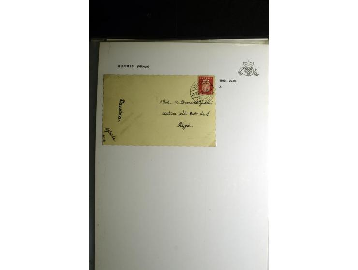 NORMSTEMPEL: AAHOF-ZVIDZIENA, umfangreiche Sammlung mit über 750 Briefen und Karten, alles sauber in 6 Alben