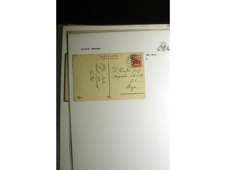 NORMSTEMPEL: AAHOF-ZVIDZIENA, umfangreiche Sammlung mit über 750 Briefen und Karten, alles sauber in 6 Alben