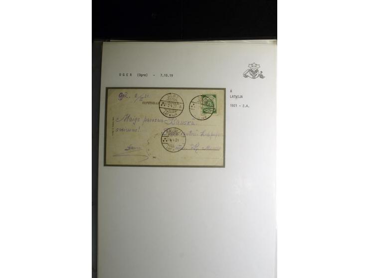 NORMSTEMPEL: AAHOF-ZVIDZIENA, umfangreiche Sammlung mit über 750 Briefen und Karten, alles sauber in 6 Alben