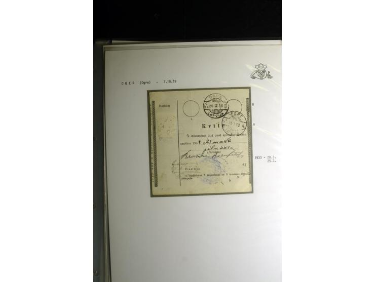 NORMSTEMPEL: AAHOF-ZVIDZIENA, umfangreiche Sammlung mit über 750 Briefen und Karten, alles sauber in 6 Alben