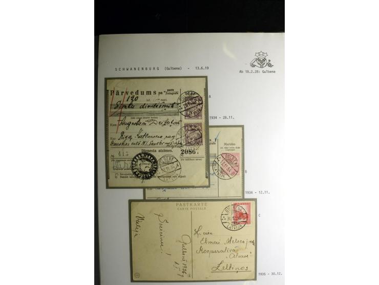 NORMSTEMPEL: AAHOF-ZVIDZIENA, umfangreiche Sammlung mit über 750 Briefen und Karten, alles sauber in 6 Alben