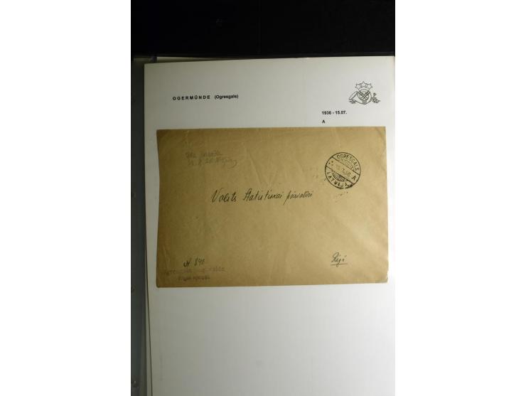 NORMSTEMPEL: AAHOF-ZVIDZIENA, umfangreiche Sammlung mit über 750 Briefen und Karten, alles sauber in 6 Alben