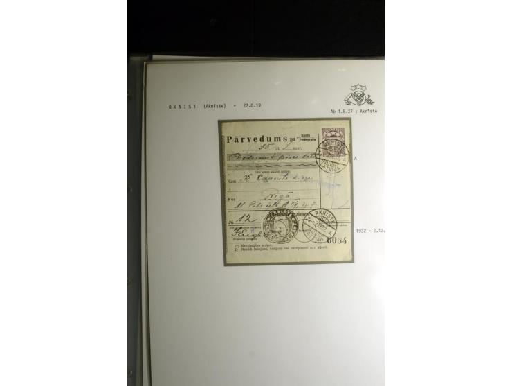 NORMSTEMPEL: AAHOF-ZVIDZIENA, umfangreiche Sammlung mit über 750 Briefen und Karten, alles sauber in 6 Alben