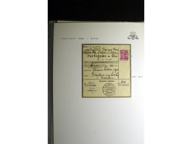 NORMSTEMPEL: AAHOF-ZVIDZIENA, umfangreiche Sammlung mit über 750 Briefen und Karten, alles sauber in 6 Alben