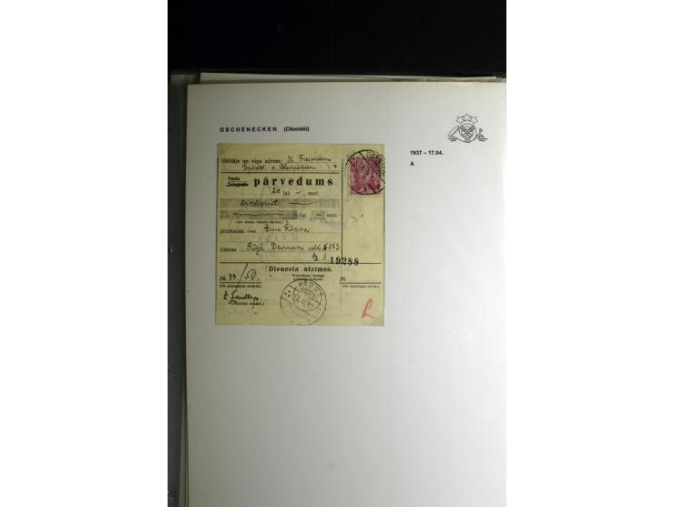 NORMSTEMPEL: AAHOF-ZVIDZIENA, umfangreiche Sammlung mit über 750 Briefen und Karten, alles sauber in 6 Alben