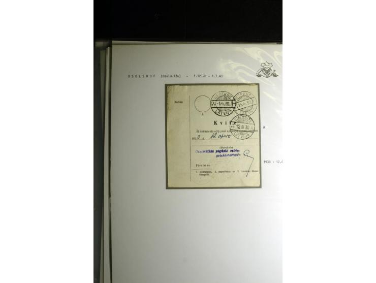 NORMSTEMPEL: AAHOF-ZVIDZIENA, umfangreiche Sammlung mit über 750 Briefen und Karten, alles sauber in 6 Alben