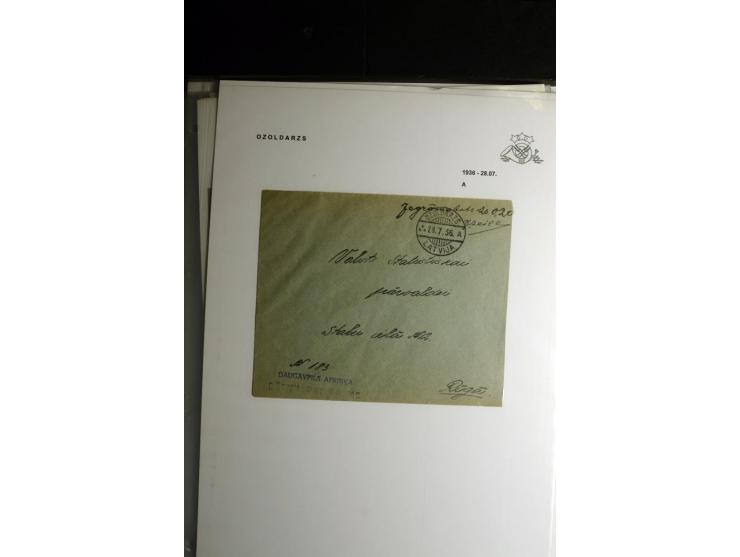 NORMSTEMPEL: AAHOF-ZVIDZIENA, umfangreiche Sammlung mit über 750 Briefen und Karten, alles sauber in 6 Alben