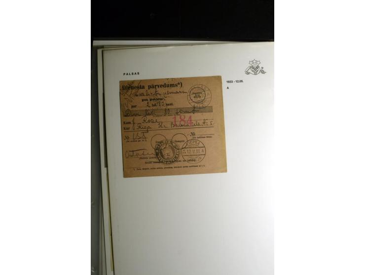 NORMSTEMPEL: AAHOF-ZVIDZIENA, umfangreiche Sammlung mit über 750 Briefen und Karten, alles sauber in 6 Alben