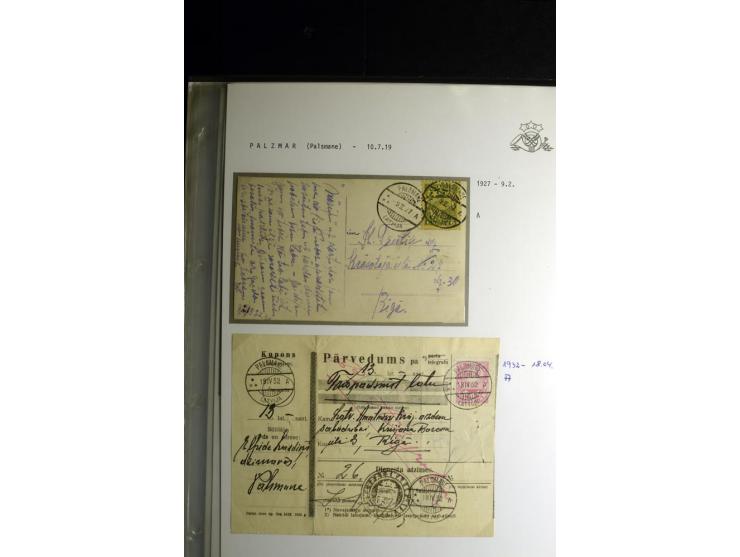 NORMSTEMPEL: AAHOF-ZVIDZIENA, umfangreiche Sammlung mit über 750 Briefen und Karten, alles sauber in 6 Alben
