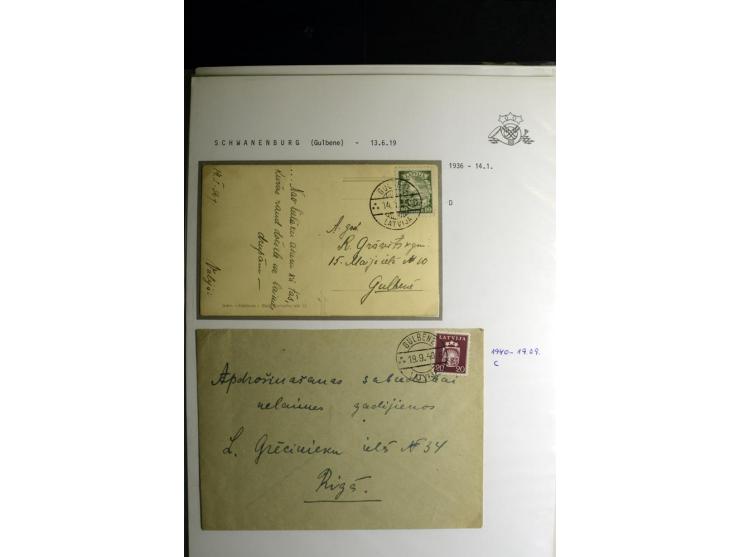 NORMSTEMPEL: AAHOF-ZVIDZIENA, umfangreiche Sammlung mit über 750 Briefen und Karten, alles sauber in 6 Alben