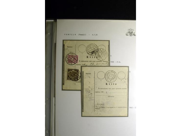 NORMSTEMPEL: AAHOF-ZVIDZIENA, umfangreiche Sammlung mit über 750 Briefen und Karten, alles sauber in 6 Alben