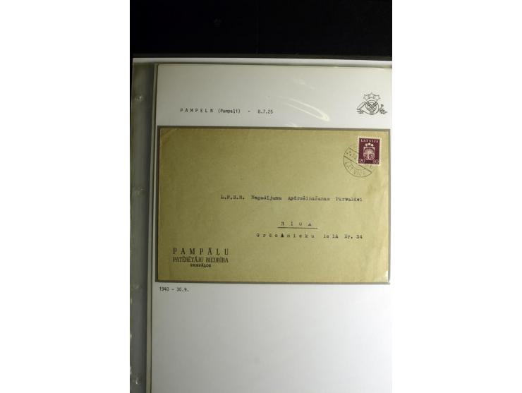 NORMSTEMPEL: AAHOF-ZVIDZIENA, umfangreiche Sammlung mit über 750 Briefen und Karten, alles sauber in 6 Alben