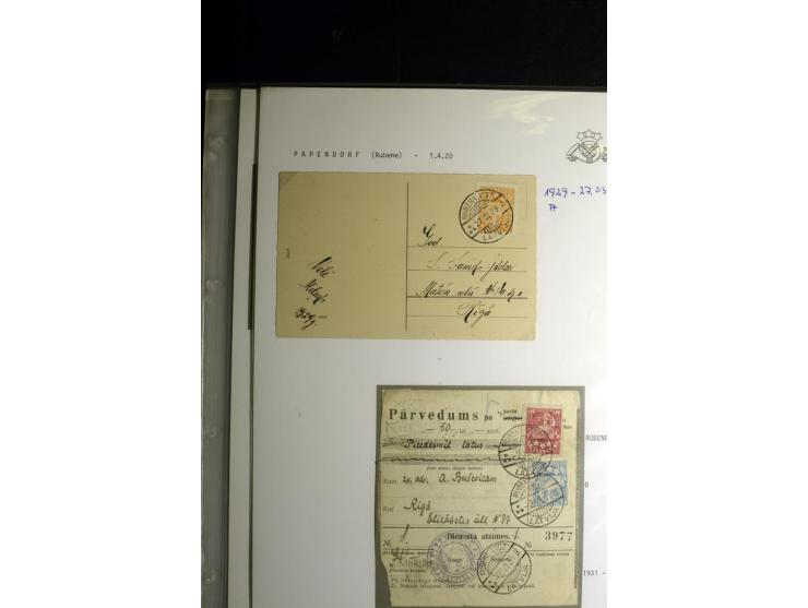 NORMSTEMPEL: AAHOF-ZVIDZIENA, umfangreiche Sammlung mit über 750 Briefen und Karten, alles sauber in 6 Alben