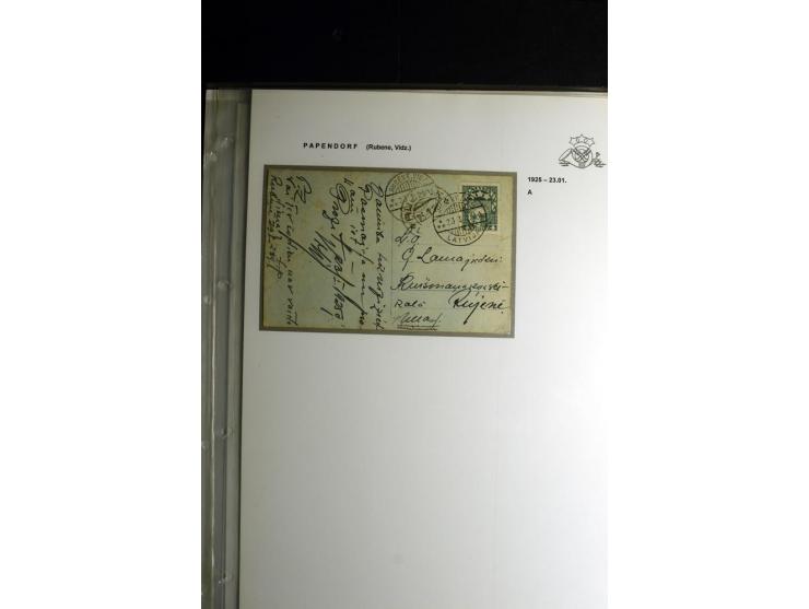 NORMSTEMPEL: AAHOF-ZVIDZIENA, umfangreiche Sammlung mit über 750 Briefen und Karten, alles sauber in 6 Alben