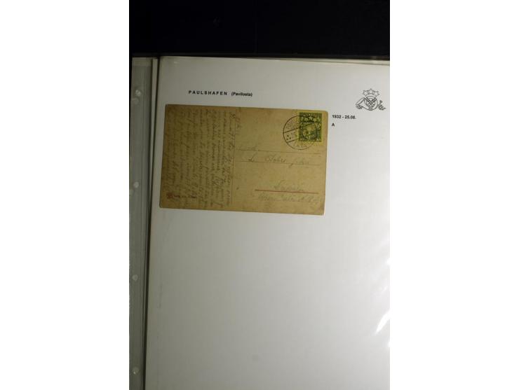 NORMSTEMPEL: AAHOF-ZVIDZIENA, umfangreiche Sammlung mit über 750 Briefen und Karten, alles sauber in 6 Alben