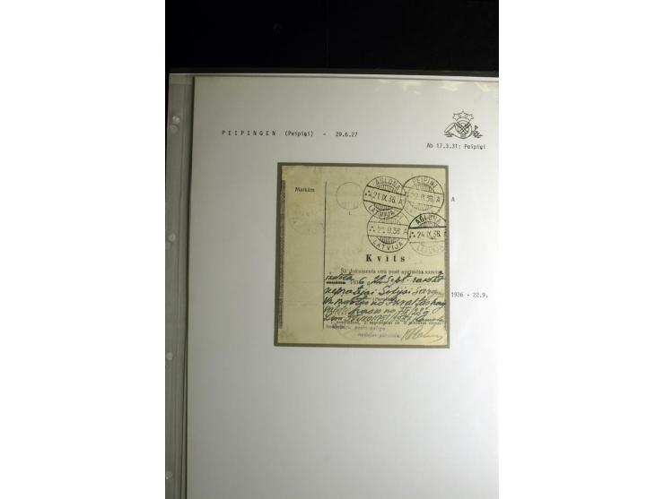 NORMSTEMPEL: AAHOF-ZVIDZIENA, umfangreiche Sammlung mit über 750 Briefen und Karten, alles sauber in 6 Alben